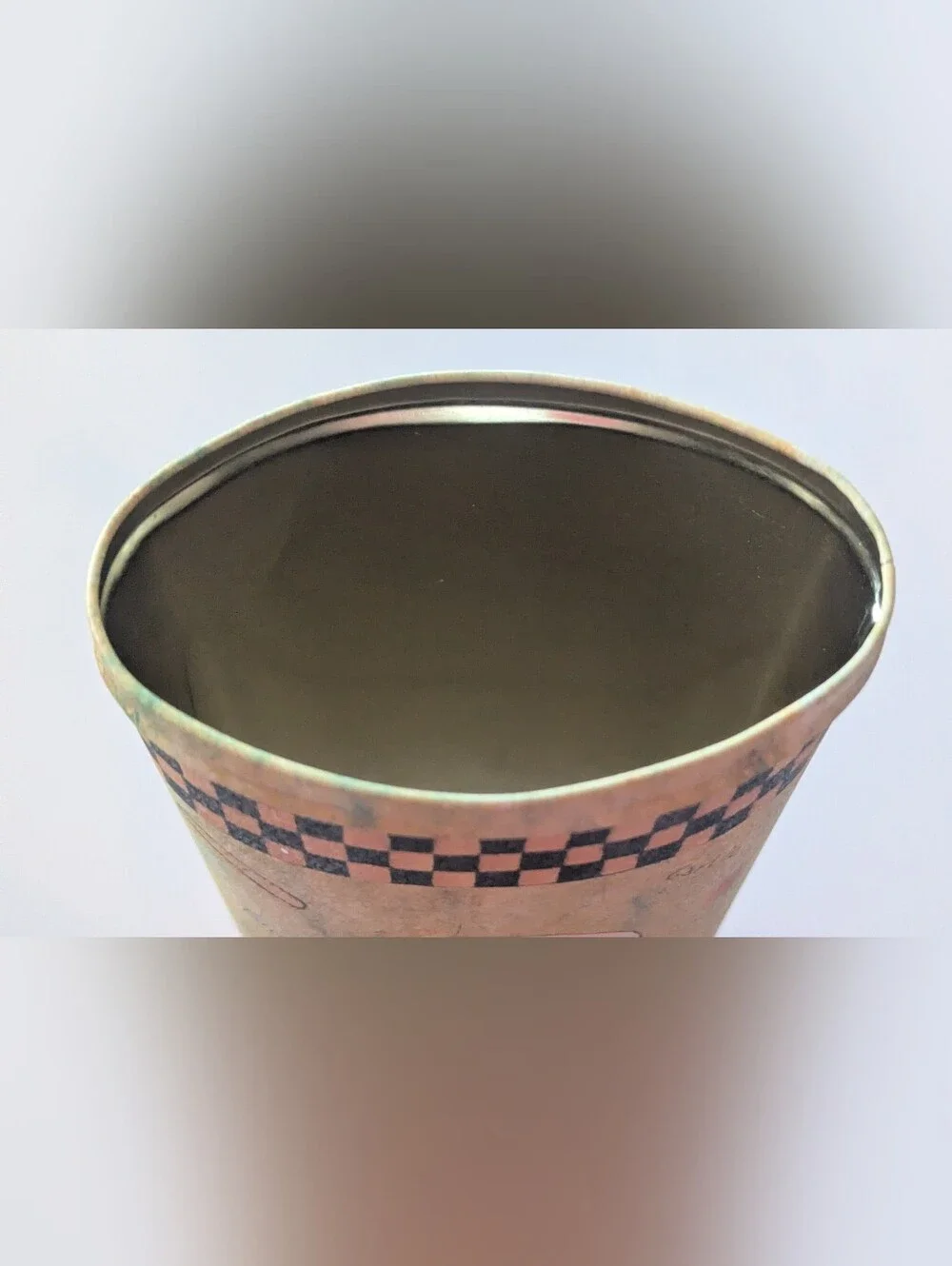 Collectible Chef Pasta Tin By Barbara Olsen. Kitchen Storage Tin with Lid. 11x5